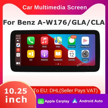 10,25-инчов Безжичен Apple CarPlay Android Auto Автомобилен Мултимедиен за Mercedes Benz A W176 CLA C117 X117 GLA X156 Главното Устройство