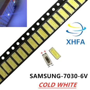 100 бр./лот за ремонт Samsung LCD телевизор led подсветка на артикул лампа SMD светодиоди 7030 6 В Студено бяло светоизлучающий диод