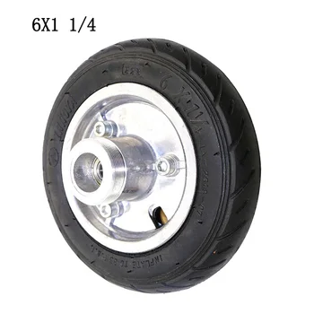 150 мм Алуминиева ступица колела 6x1 1/4, Вътрешна тръба колела Електрически скутер, 6 инча, пневматична гума, Размера на колана за електрически скутер