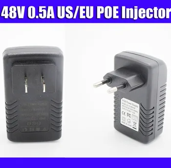 48V 0.5 A POE инжектор US/EU plug Power Over Ethernet injector POE комутатор Ethernet Адаптер за IP камери за видео наблюдение