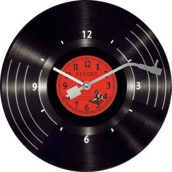 Black vinyl плоча, стенни часовници, европейската ретро-ностальгическая CD-плоча, стенни часовници, тихи часове, кафе-сладкарница, за украса на бара, стенни часовници
