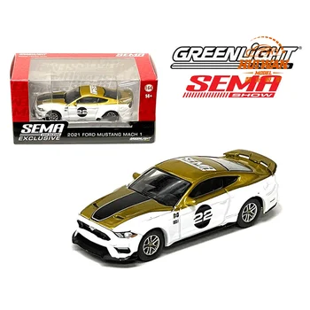 Greenlight 1:64 2021, колекция Ford Mustang, имитирующая леене под налягане, модел на колата от сплав, детски играчки