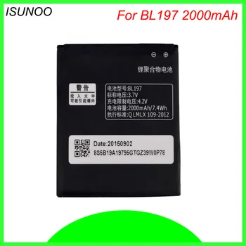 ISUNOO 2000 mah BL197 BL-197 батерия за Lenovo в a800 A820 A798t S720 S720i S750 S889T S870e S868T S889 A820T A798T S868T Батерия