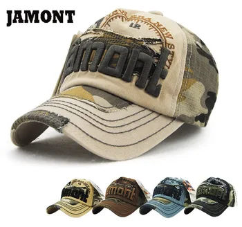 JAMONT камуфляжные бейзболни шапки градинска модерна шапка с букви за почивка, мъжки и дамски бейзболна шапка