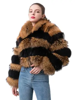 QIUCHEN PJ20061, ново записване, женски палто, яке от естествена кожа на миеща мечка, палто от естествена кожа, подходящи цветове, палта, модерен зимни нови стилове