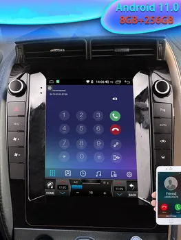 Авто мултимедиен плейър с телевизор Tesla обем 6 + 128 GB за Jaguar F-TYPE 2013-2020 Android 12, автомобилното радио, GPS-навигация, Carplay DSP