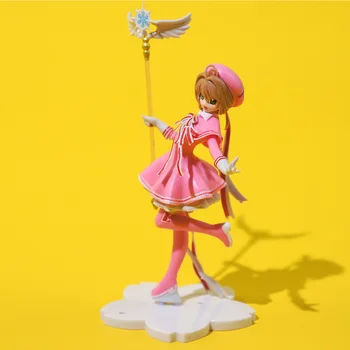 Аниме Сладки розови фигурки Kawai за момичета, двуизмерен фигурки от PVC, са подбрани модел, играчки за кукли, Играчки за момичета