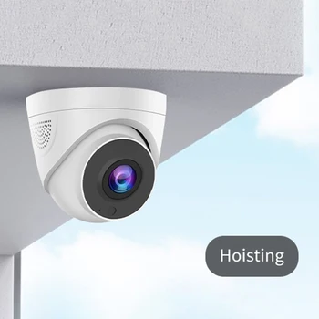 Безжична камера за наблюдение с дистанционно управление, мониторинг, WiFi, автоматично проследяване, нощно виждане, IP камера за видеонаблюдение на закрито и открито