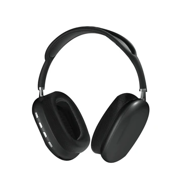 Безжични слушалки над ухото, слушалки, Bluetooth 5.0, слушалки с микрофон за телефон, КОМПЮТЪР, компютър -Черен