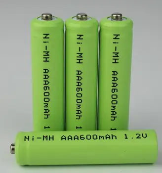 Безплатна доставка на 4 бр./лот ААА 1,2 НА 600 mah ni-mh акумулаторна батерия