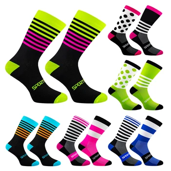 Висококачествени професионални велосипедни чорапи Мъжки и Женски баскетболни и футболни Футболни за бягане колоездене Колоездене, спортни чорапи