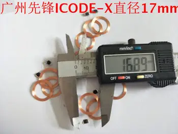 Диаметър 17 мм 13,56 Mhz ISO15693 I-codex COB намотка на антената чип тагове IC карта за 10 бр.
