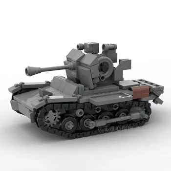 Зенитен танк, бойна модел войник, монтаж от малки частици, строителни блокове, забавни играчки за деца