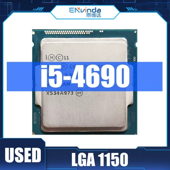 Използва Оригиналния cpu Intel Core i5 4690 ПРОЦЕСОР I5-4690 Процесор 3,50 Ghz Socket 1150 Четириядрен Тенис на SR1QH С Поддръжка на дънната платка H81