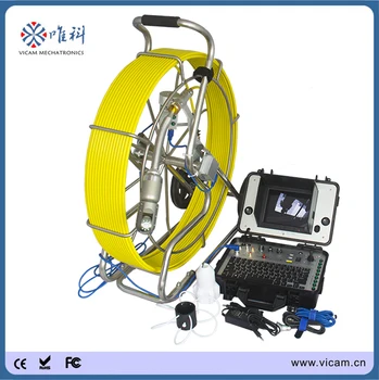 Камера за инспекция на тръби с диаметър 50 мм със завъртане на 360 градуса V8-3288PT-1 подводен 100-метрова място за разглеждане на кладенци с полозьями от неръждаема стомана