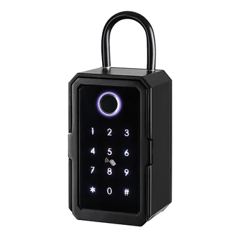 Кутия с ключалка с интелигентен ключ, Ttlock Wifi, Fechadura Eletronica, Водонепроницаемое Монтиране на стена, Автоматично Заключване на вратите с отпечатъци от пръсти, Сейф за сигурност
