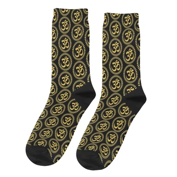 Мъжки, дамски чорапи със символа на Ом Аум, пролет-лято есен-зима чорапи, подарък