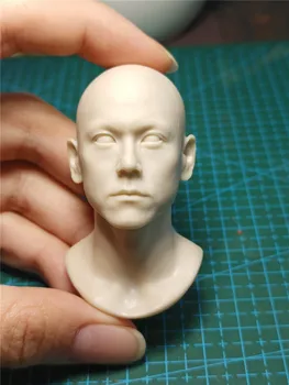 Неокрашенная модел на главата на Еди Пенг Юяна в мащаб 1/6 за 12-инчов къдрава кукли, Упражнение по рисуване № 166
