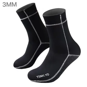 Нови 3 мм неопренови чорапи за гмуркане, нескользящие, за възрастни, гореща плажна обувки за гмуркане в стил мозайка, Обувки за сърф, чорапи за гмуркане