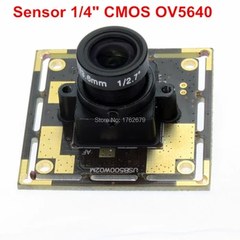 Обектив, без изкривяване 5 мегапиксела резолюция 2592*1944 CMOS OV5640 цифров такса USB модул камера бороскоп микроскоп ендоскоп