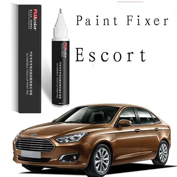 Писалка за рисуване от надраскване подходящ за писалки за ремонт на боята на Ford Escort специална черно-бяла дръжка Escort оригинален артефакт за ремонт на автомобилна боя