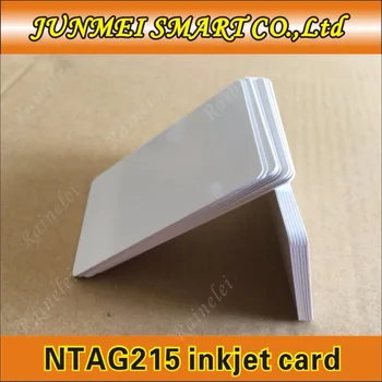 Принтери празна карта от PVC за мастилено-струен печат 13,56 Mhz NFC 215 Етикет за карти NFC, записываемая празна карта от PVC за мастило за принтери Canon, Epson