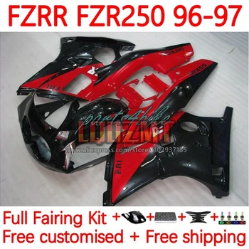 Рамка за YAMAHA FZR-250 FZRR FZR 250 R RR 250R FZR250RR FZR250 R FZR250R 1996 1997 FZR-250R 96 97 Обтекател червен черен 47No.6