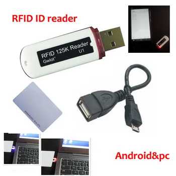 Регулируема Мини Преносим S50 \ S70 14443A 13,56 Mhz RFID-четец на USB/микро-сензор за близост Smart IC Card Reader