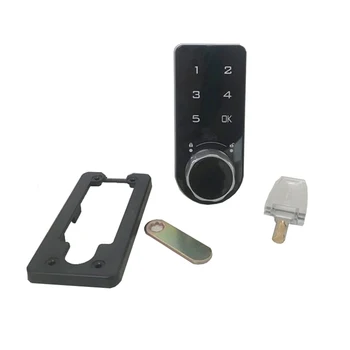 Сензорна клавиатура ABS, кодекс парола, заключване на чекмеджета шкаф с ключ за кутия пощенска кутия, метална дървена врата