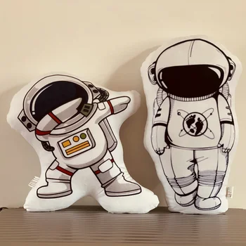 Симулация на космическа серия плюшени играчки-възглавници Астронавт Космонавт Ракетата космически кораб Мека кукла възглавница за сън, за момчета детски подаръци за рожден Ден