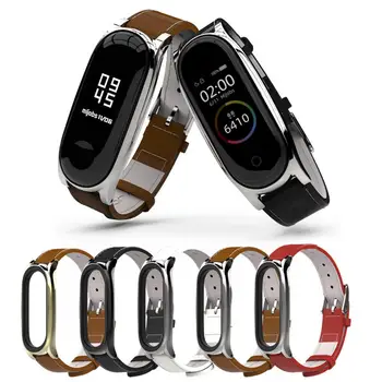 Спортни ръчни часовници, взаимозаменяеми каишка за часовник, регулируем вграден гривна от изкуствена кожа, каишка за Xiaomi Mi Band 3 4 5 6 7