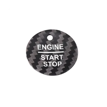 Стикер върху Бутона Стартиране на Устройството за Запалване на Автомобила Ford Everest Mondeo Ecoboost Escort F150 Explorer Focus Edge (Черен)
