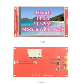 Чисто нов 4,0-инчов модул SPI сериен LCD сензорен екран 480*320, модул TFT-дисплей ST7796S