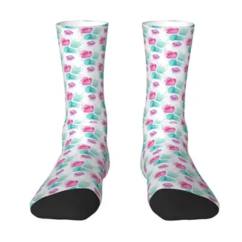 Чорапи с Акварельным Изображение на Медуза, Мъжки И Дамски Топли Модни Чорапи Новост За Екипажа