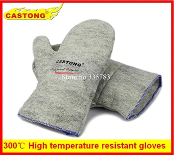 ръкавици с топлоизолация 300 градуса, ръкавици, устойчиви на високи температури, към горещия пламък, ръкавици от плат от арамидни влакна, които предпазват от изгаряния